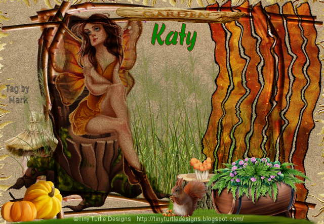 Autumn Fairy Tag