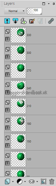 Painnt Shop Pro 2019 Layer Palette